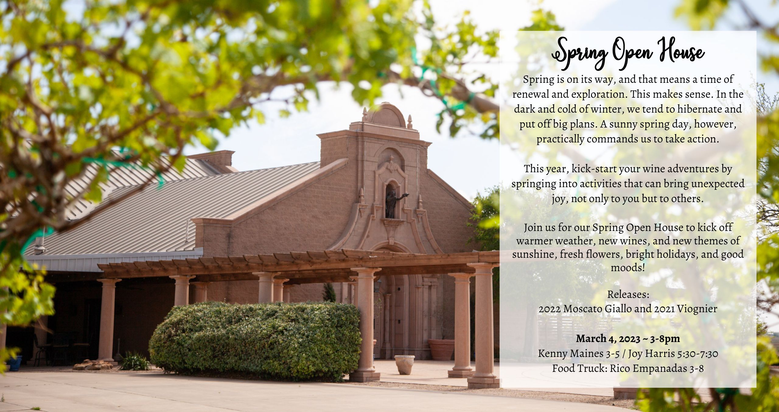 spring open house details