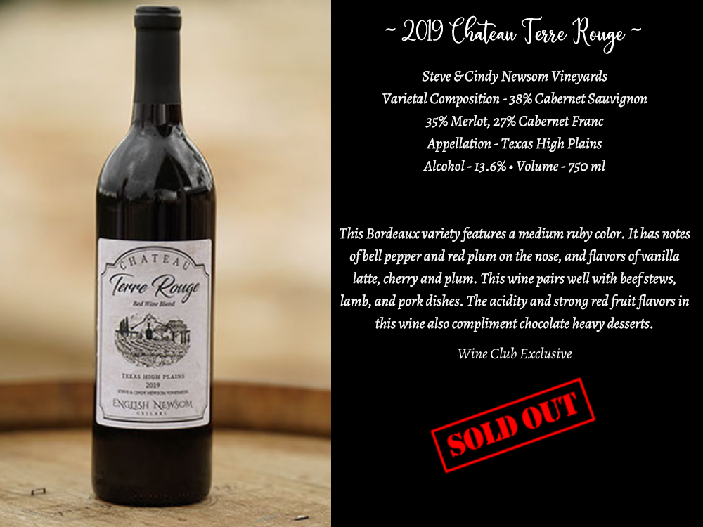 2019 Chateau Terre Rouge SOLD OUT
