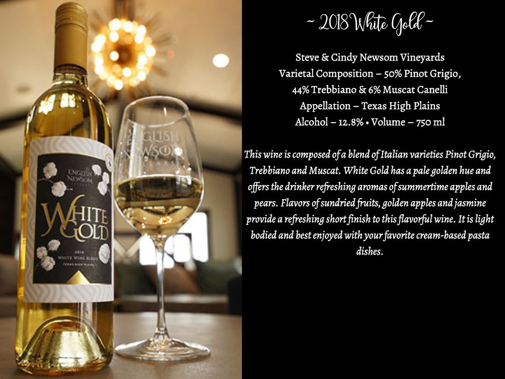 2018 White Gold bottle and info