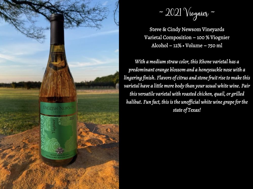 2021 Viognier Bottle and description