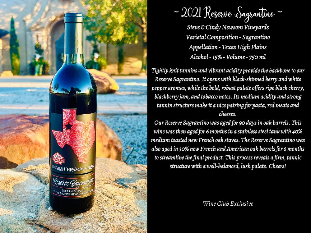 2021 Reserve Sagrantino bottle picture and info
