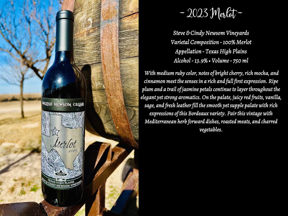 2023 Merlot bottle picture and info