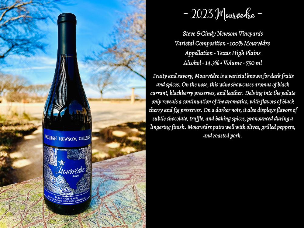 2023 Mourvedre bottle photo and info